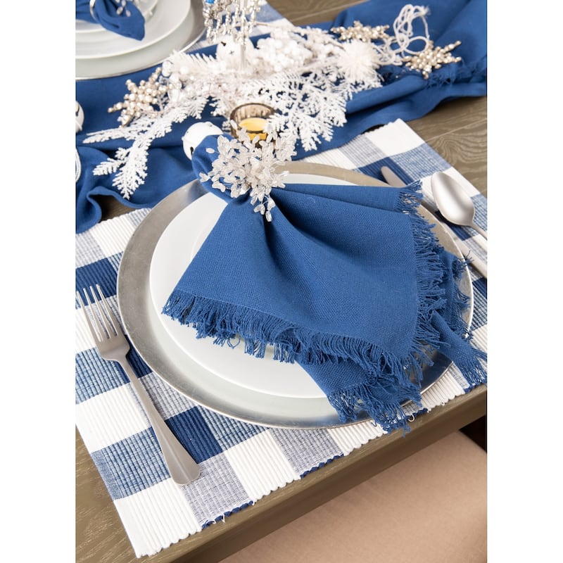 DII Buffalo Check Ribbed Placemat (Set of 6)