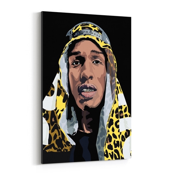 Shop Noir Gallery ASAP Rocky Portrait  Music Hip Hop Canvas 
