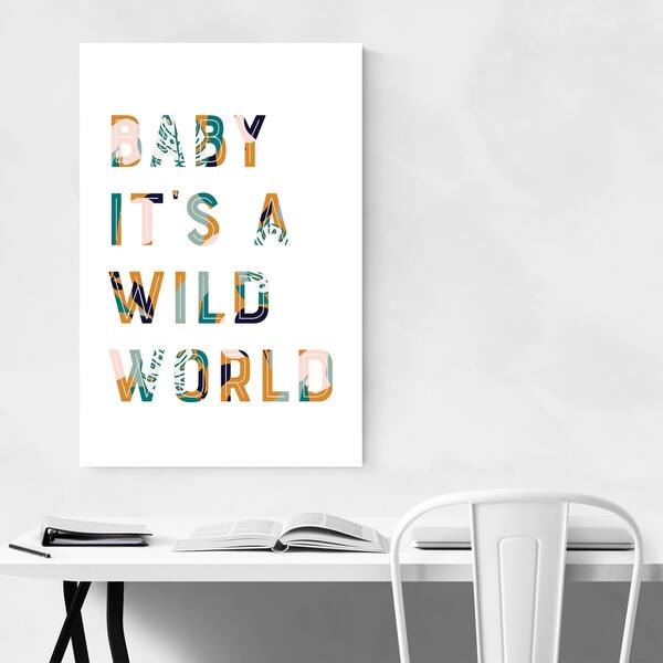 Noir Gallery Wild World Cat Stevens Lyrics Canvas Wall Art Print Overstock 28548495