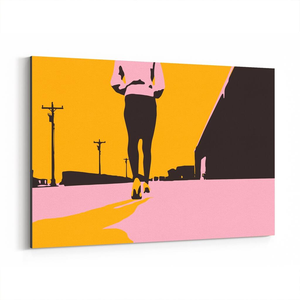 Noir Gallery 80's Crime Scene Movie Pop Culture Canvas Wall Art Print