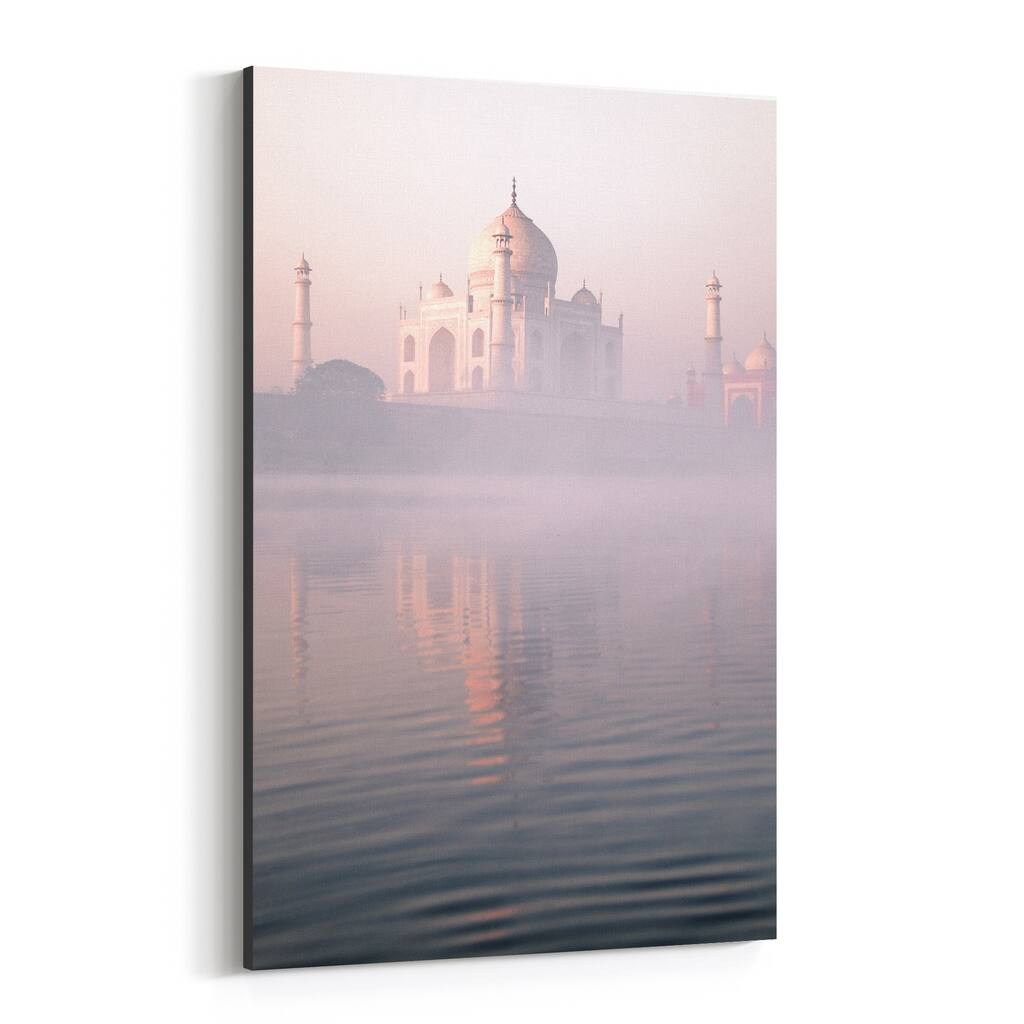Noir Gallery Taj Mahal Agra India Photography Canvas Wall Art Print
