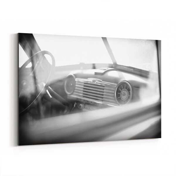 Shop Noir Gallery Old Vintage Car Black & White Canvas ...
