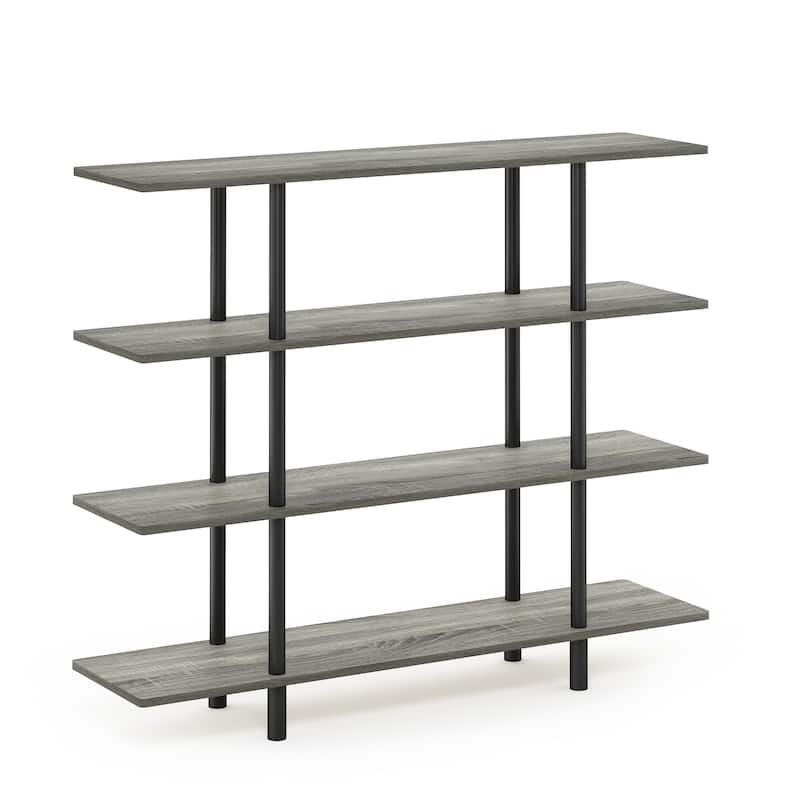 Furinno 18077 Turn-N-Tube 4-Tier Wide Display Shelf