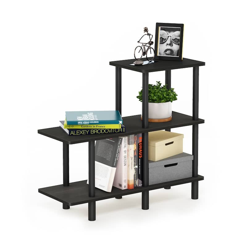 Furinno 18136 Turn-N-Tube 3-Tier Cube Ladder Shelf