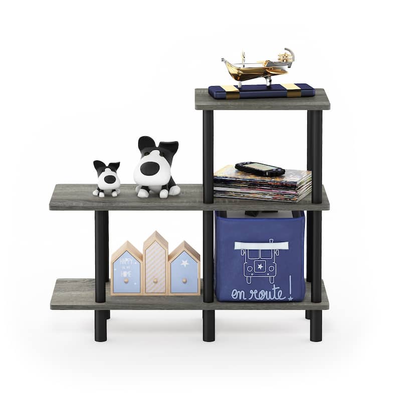 Furinno 18136 Turn-N-Tube 3-Tier Cube Ladder Shelf
