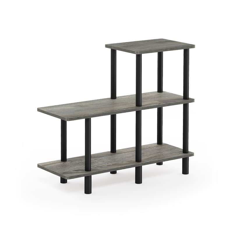 Furinno 18136 Turn-N-Tube 3-Tier Cube Ladder Shelf