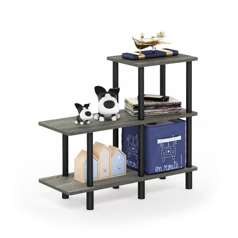Furinno 18136 Turn-N-Tube 3-Tier Cube Ladder Shelf