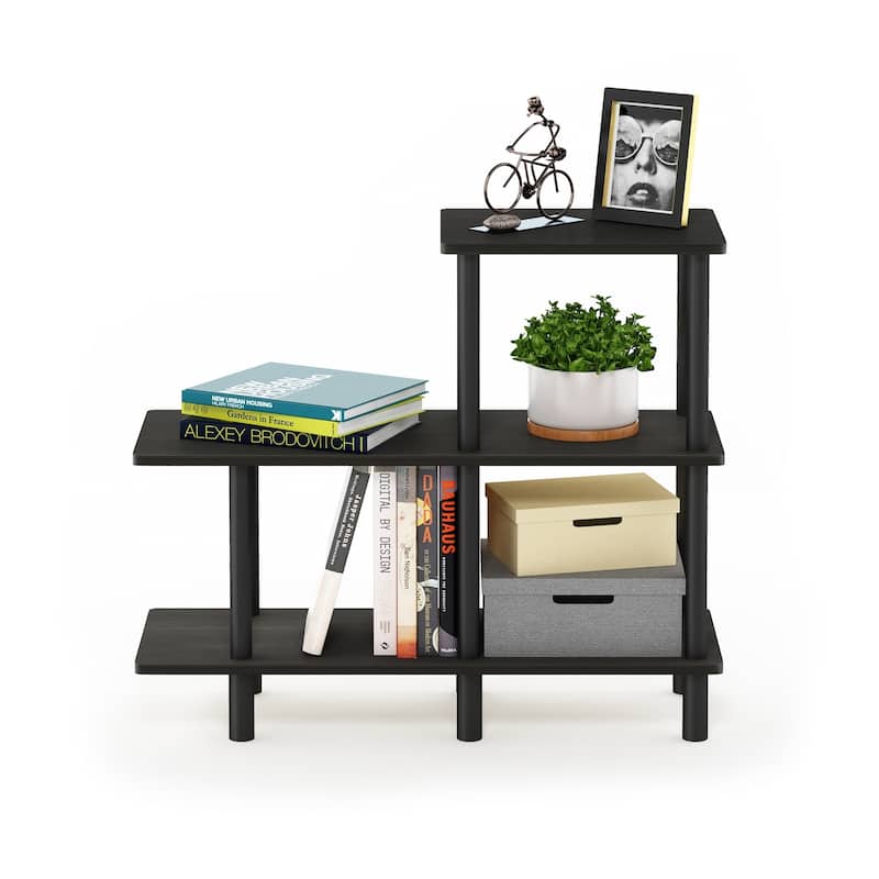 Furinno 18136 Turn-N-Tube 3-Tier Cube Ladder Shelf