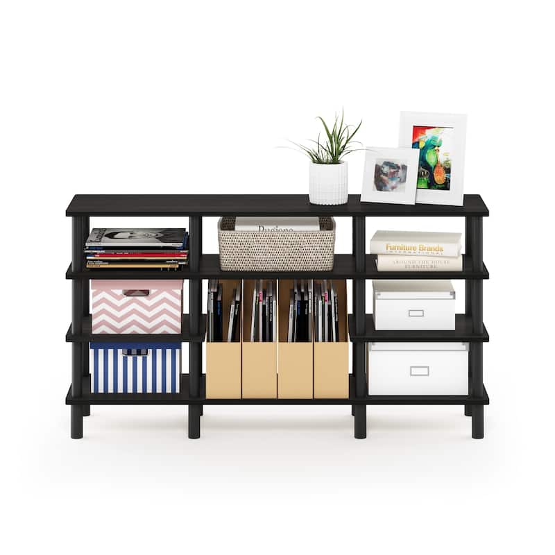 Furinno 18074 Turn-N-Tube 4-Tier Multipurpose Wide Shelf