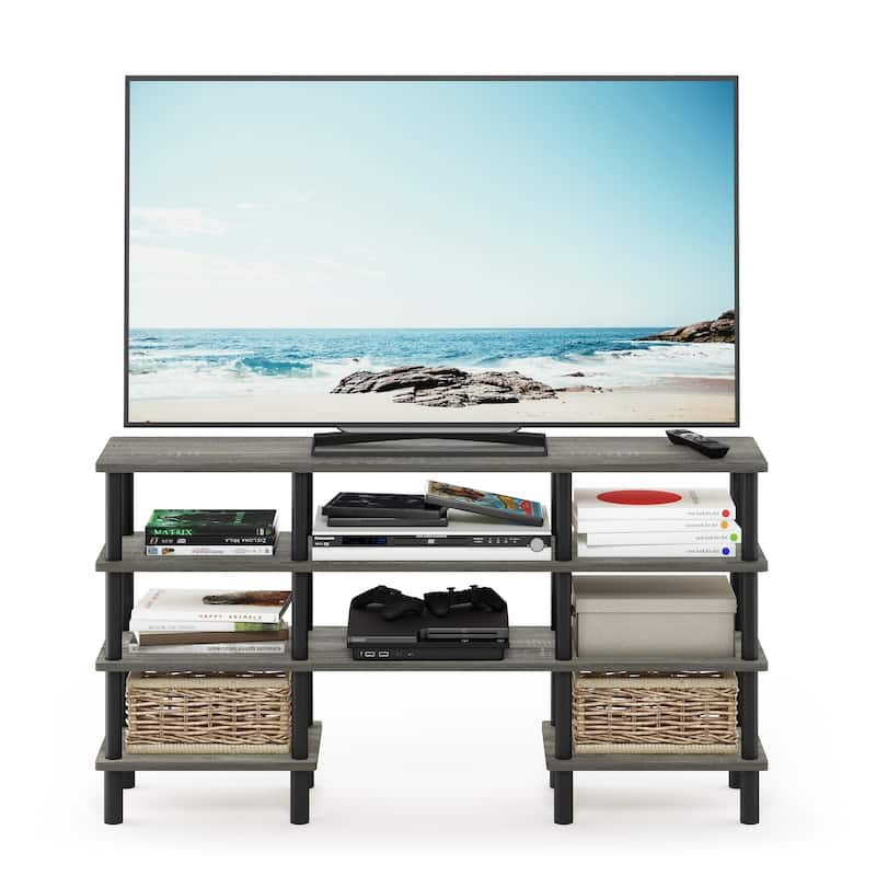 Furinno 18074 Turn-N-Tube 4-Tier Multipurpose Wide Shelf