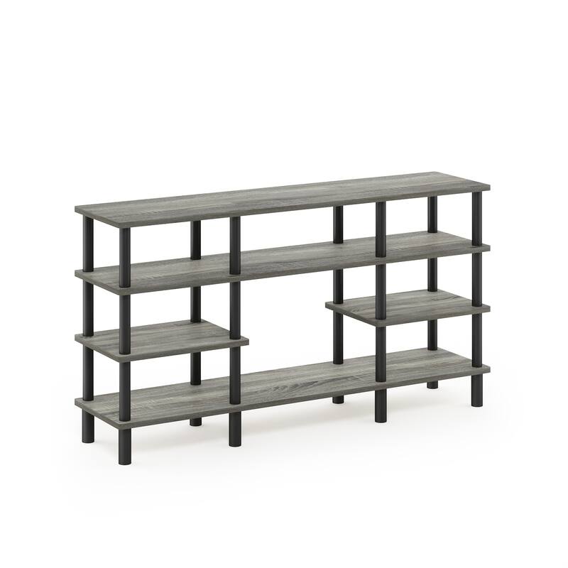 Furinno 18074 Turn-N-Tube 4-Tier Multipurpose Wide Shelf