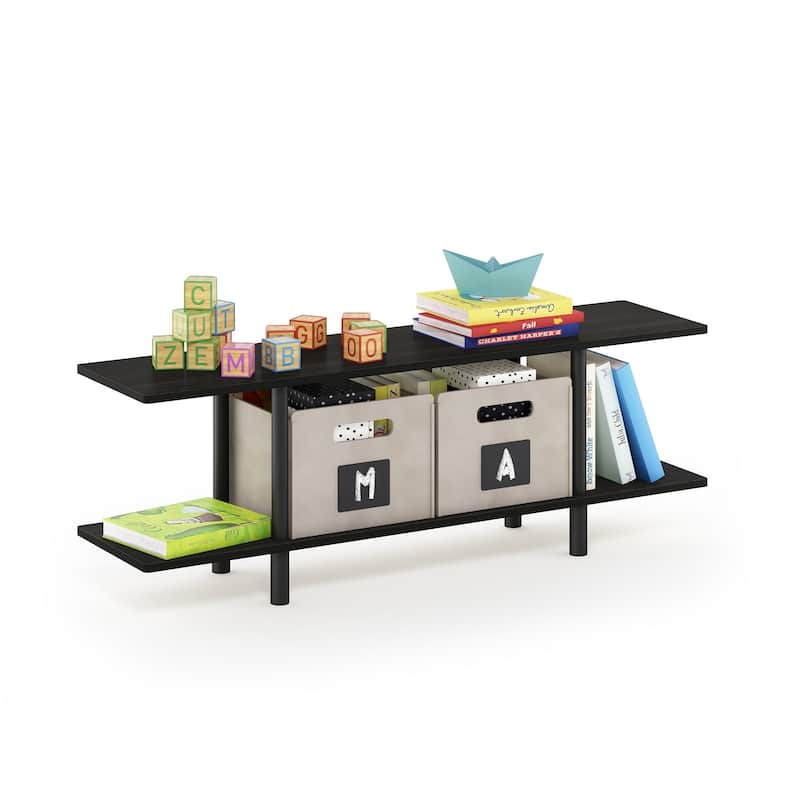 Furinno 18075 Turn-N-Tube 2-Tier Multipurpose Wide Shelf