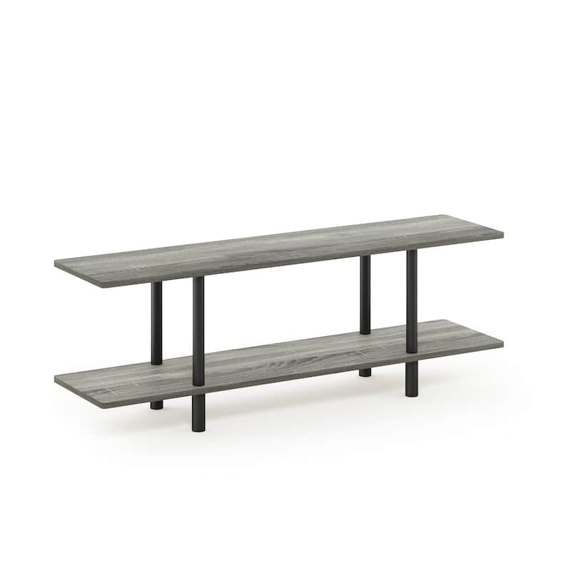 Furinno 18075 Turn-N-Tube 2-Tier Multipurpose Wide Shelf