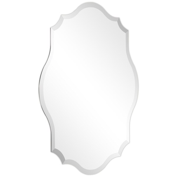 frameless beveled mirror