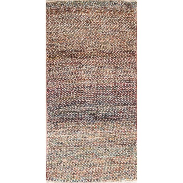 Gabbeh Oriental Hand Knotted Wool Persian Area Rug - 4'9" x 3'0"