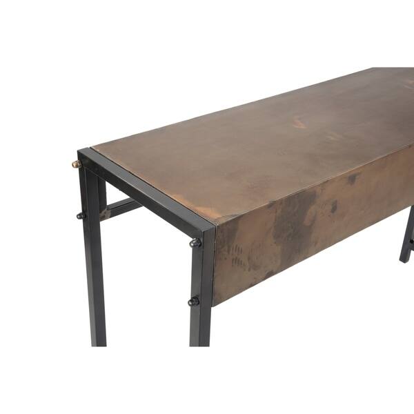 Carbon Loft Rehr Bronze Metal Console Table Carbon Loft Rehr Bronze Metal