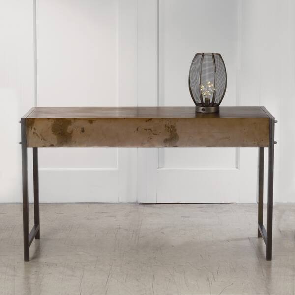 Carbon Loft Rehr Bronze Metal Console Table Carbon Loft Rehr Bronze Metal