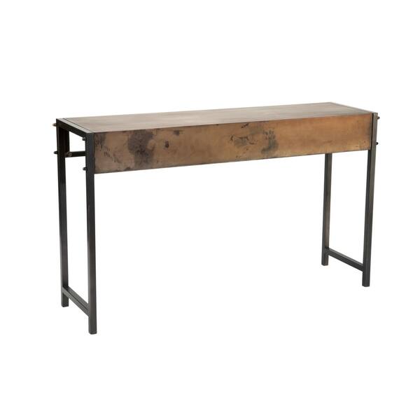 Carbon Loft Rehr Bronze Metal Console Table Carbon Loft Rehr Bronze Metal