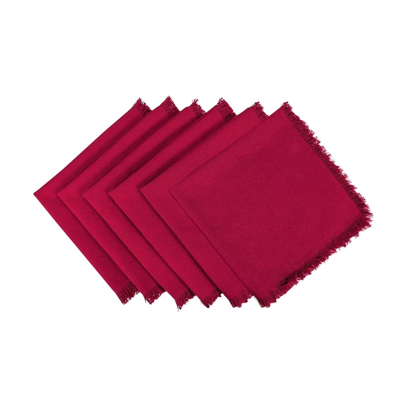 DII Heavyweight Fringed Napkin (Set of 6)