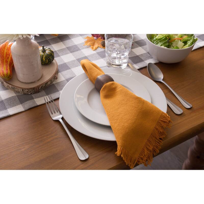 DII Heavyweight Fringed Napkin (Set of 6)