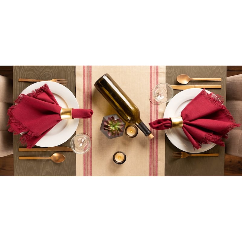 DII Heavyweight Fringed Napkin (Set of 6)