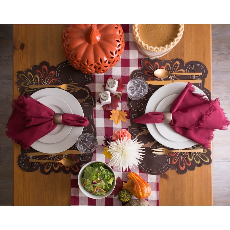 DII Heavyweight Fringed Napkin (Set of 6)