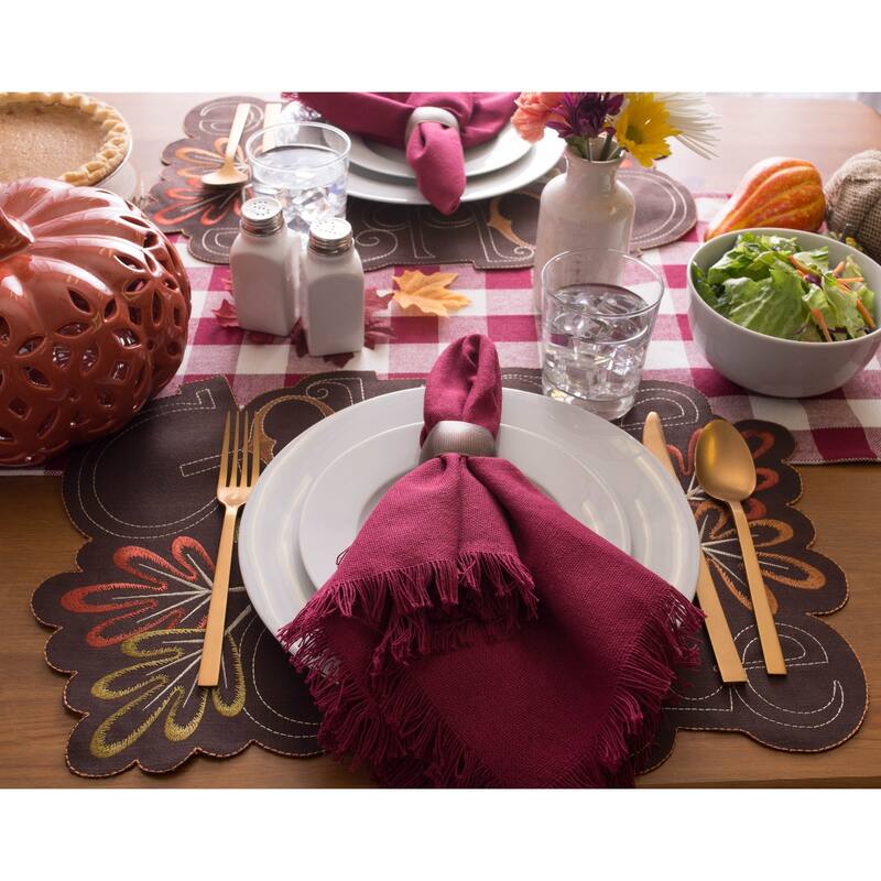 DII Heavyweight Fringed Napkin (Set of 6)