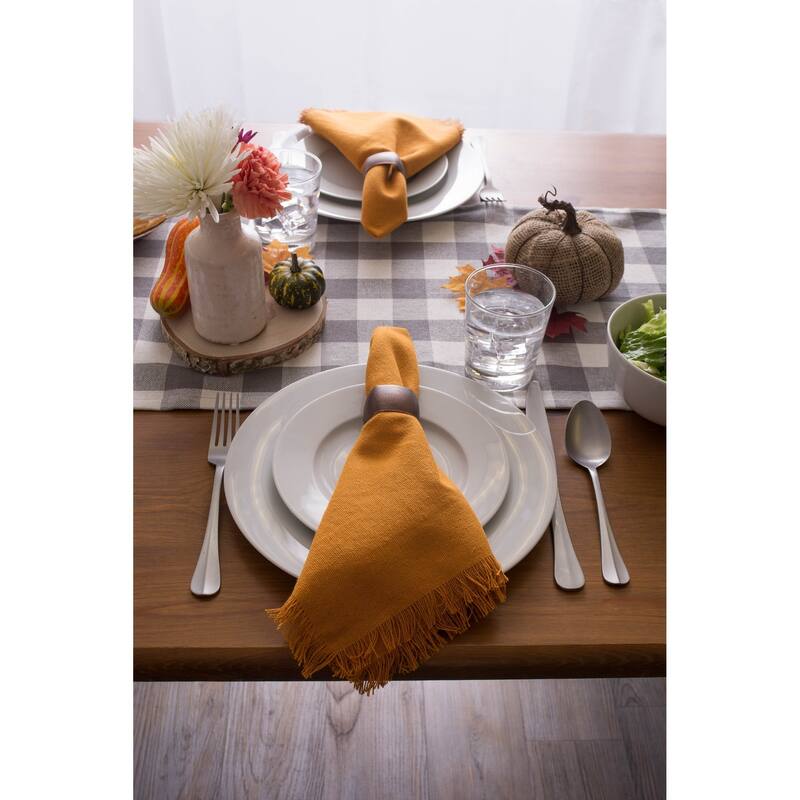 DII Heavyweight Fringed Napkin (Set of 6)