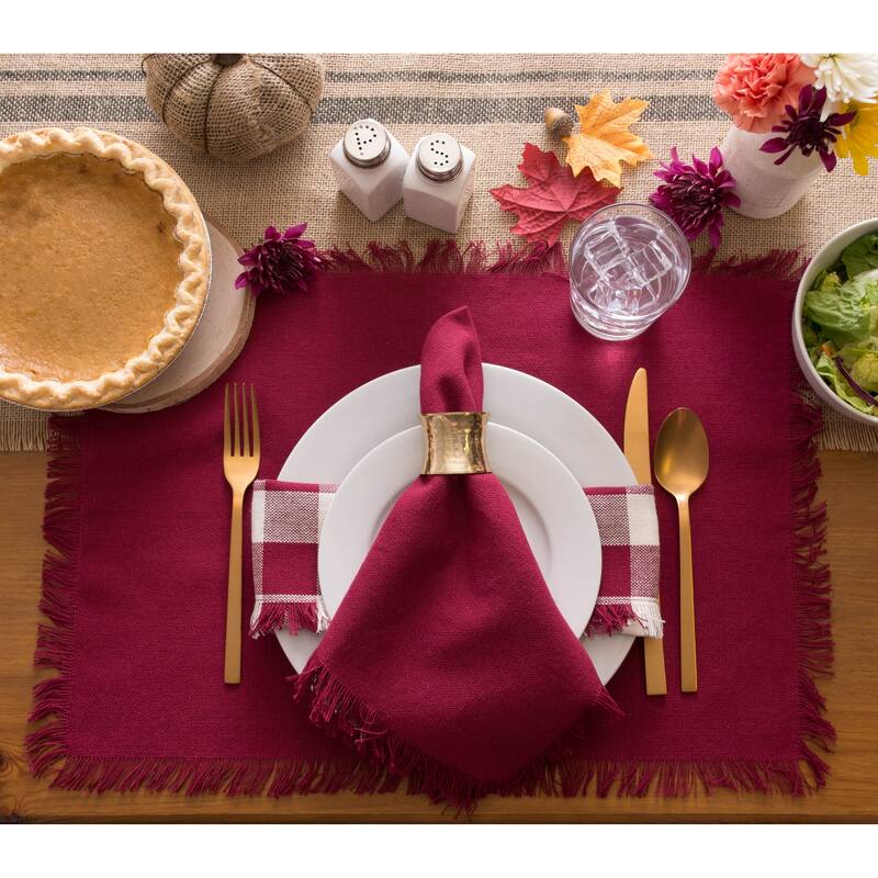 DII Heavyweight Fringed Napkin (Set of 6)