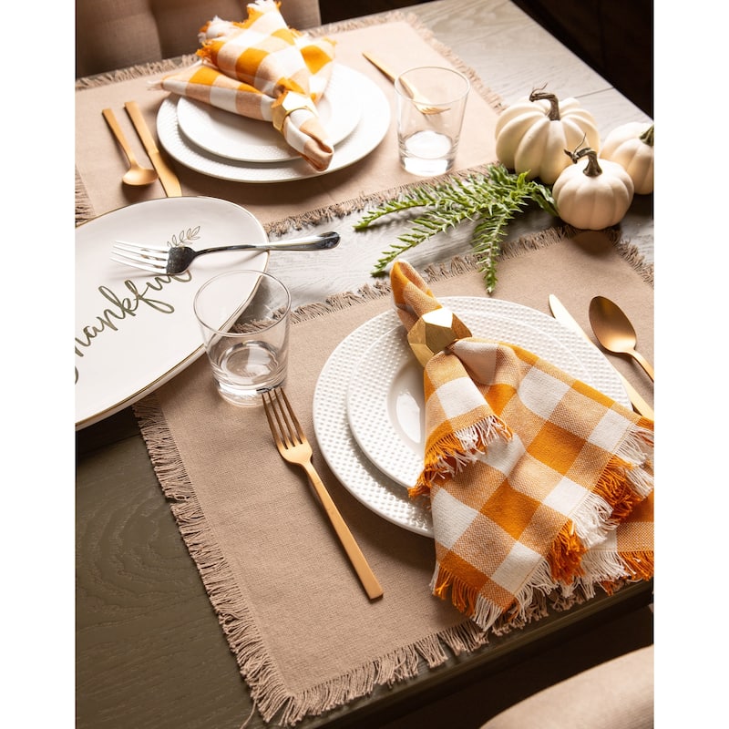 DII Heavyweight Fringed Napkin (Set of 6)