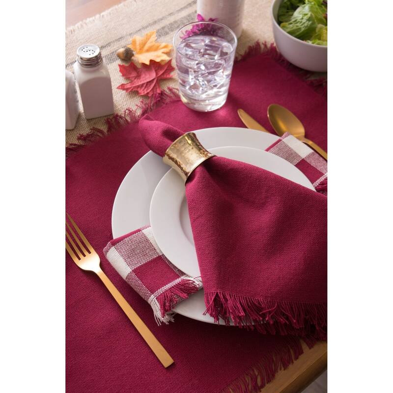 DII Heavyweight Fringed Napkin (Set of 6)