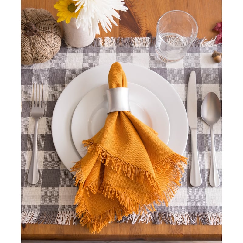 DII Heavyweight Fringed Napkin (Set of 6)