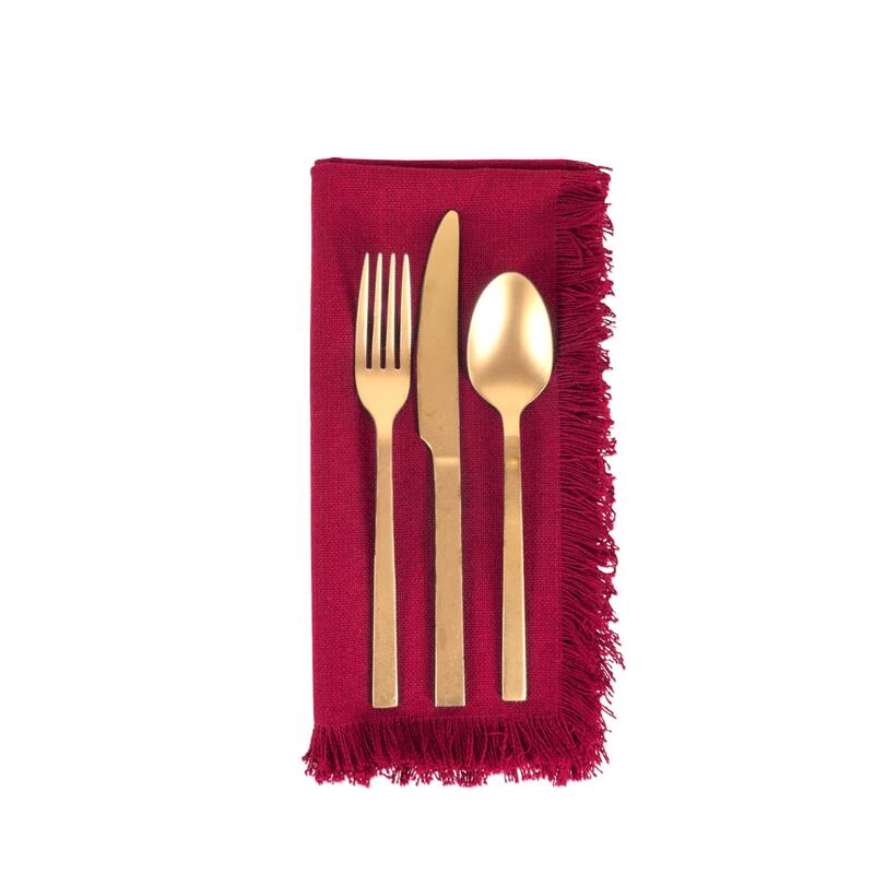 DII Heavyweight Fringed Napkin (Set of 6)