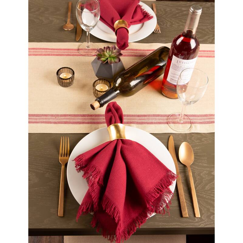DII Heavyweight Fringed Napkin (Set of 6)