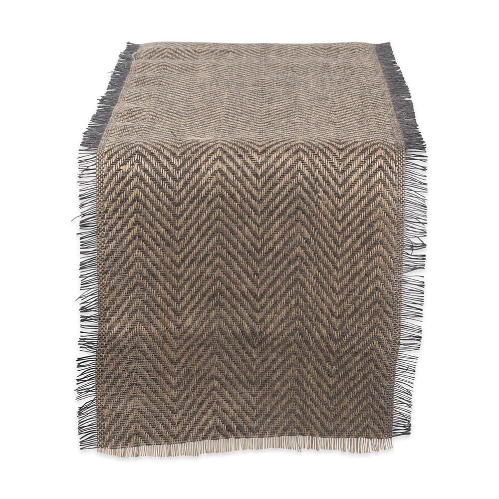 DII Chevron Burlap Table Runner
