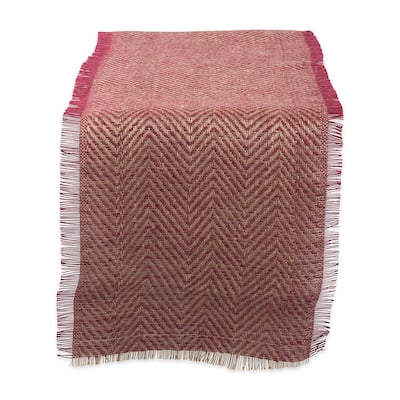 DII Chevron Burlap Table Runner