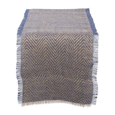 DII Chevron Burlap Table Runner