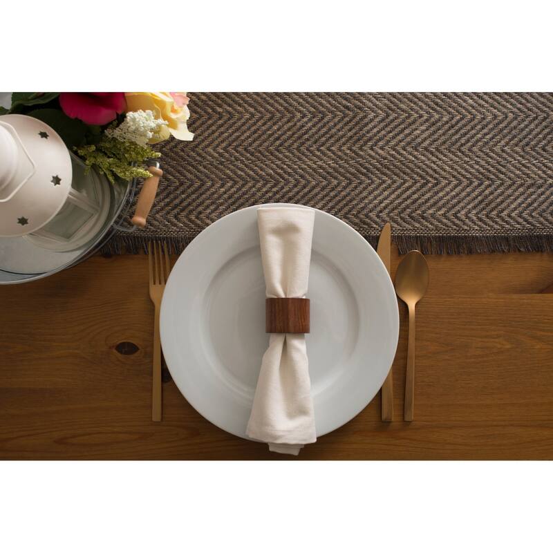 DII Chevron Burlap Table Runner