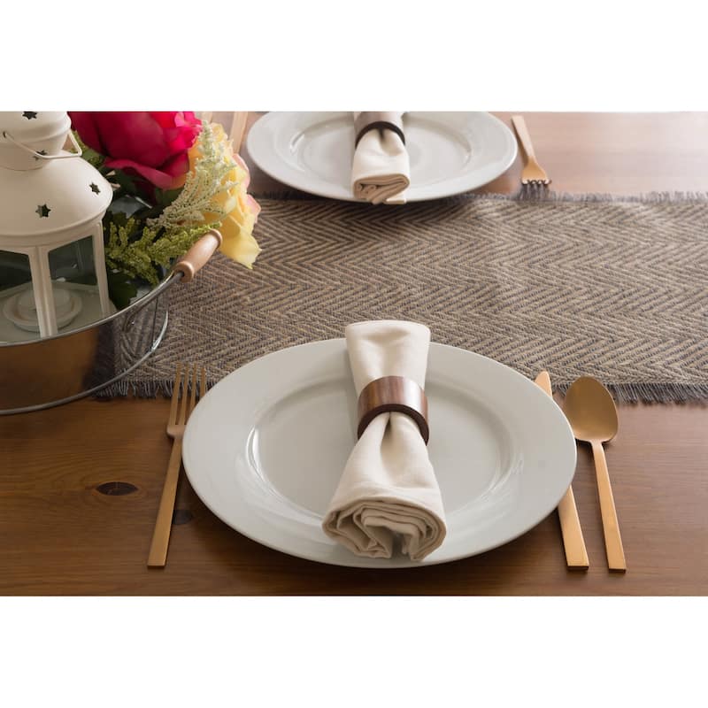 DII Chevron Burlap Table Runner