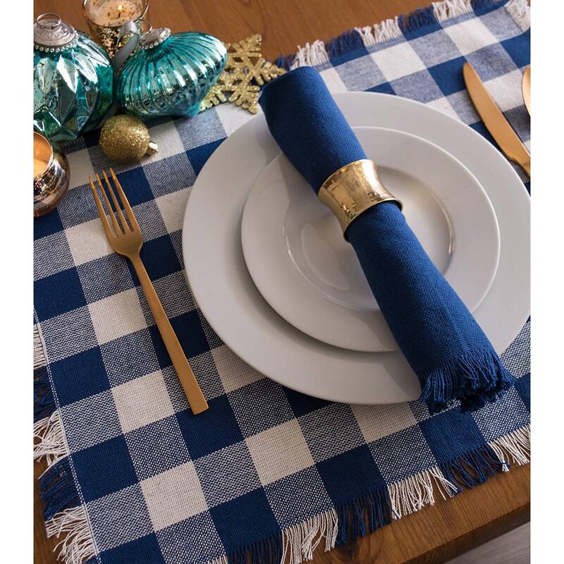 DII Heavyweight Fringed Placemat (Set of 6)