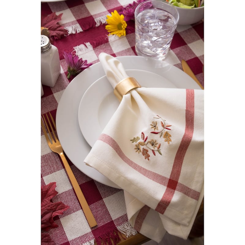 DII Heavyweight Fringed Placemat (Set of 6)