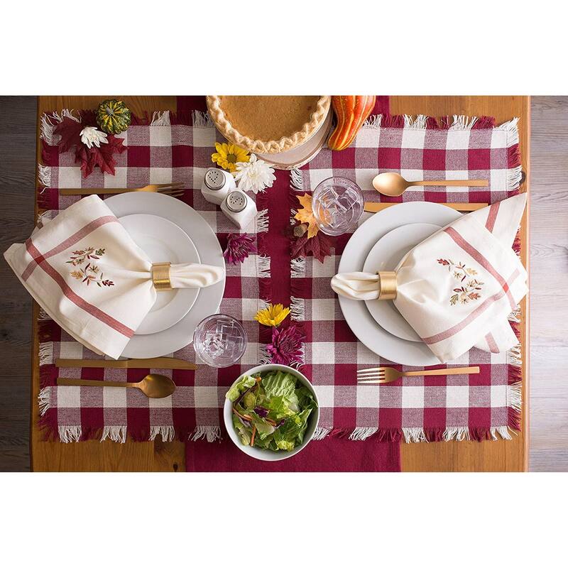 DII Heavyweight Fringed Placemat (Set of 6)