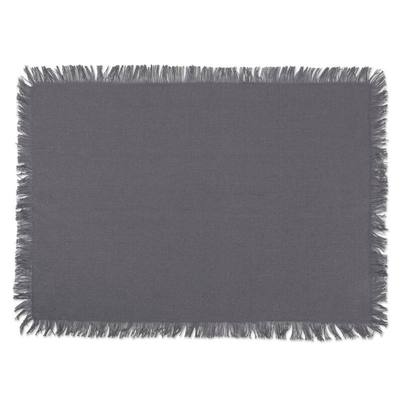 DII Heavyweight Fringed Placemat (Set of 6)