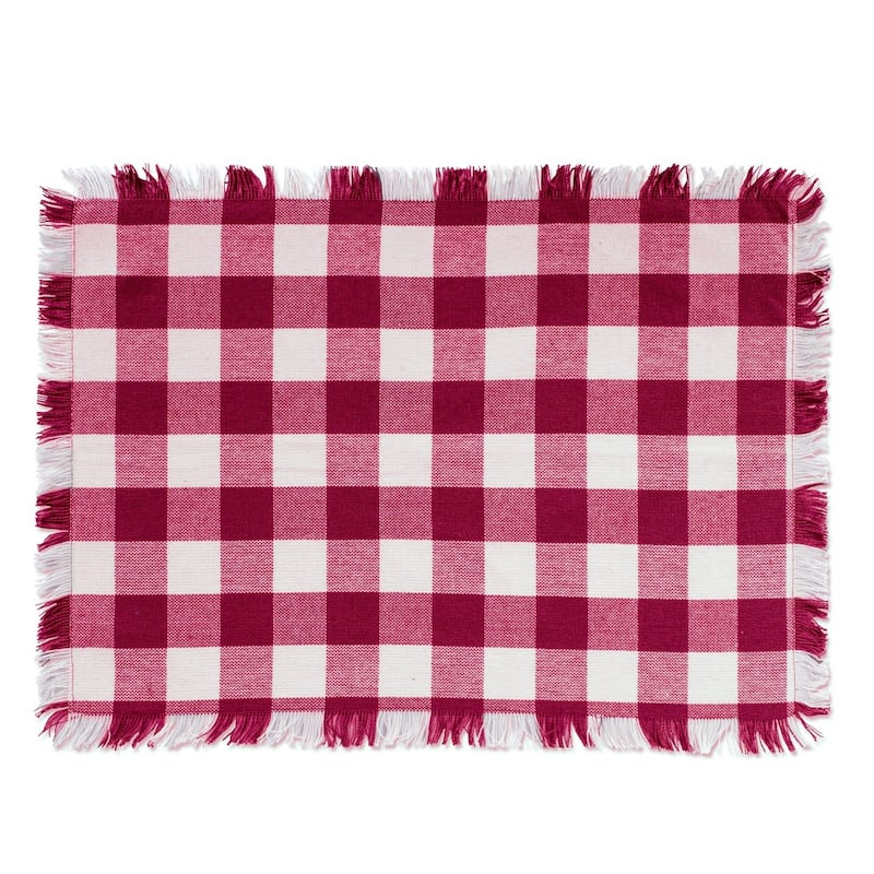 DII Heavyweight Fringed Placemat (Set of 6)