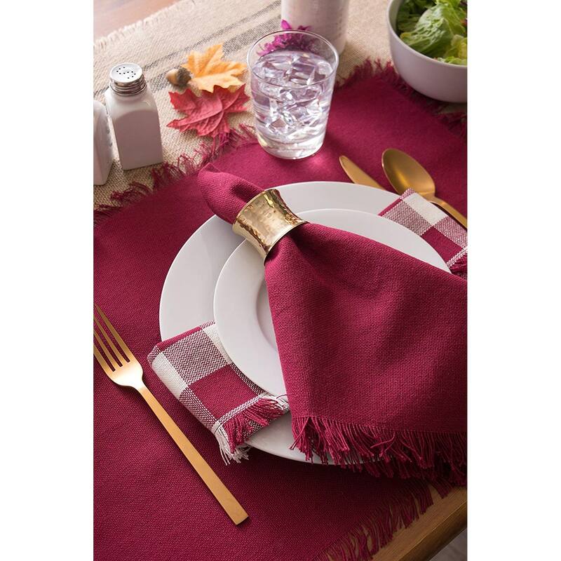 DII Heavyweight Fringed Placemat (Set of 6)