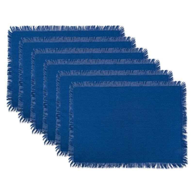 DII Heavyweight Fringed Placemat (Set of 6)