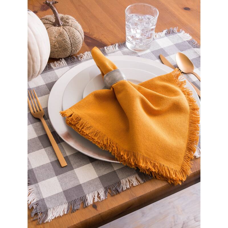 DII Heavyweight Fringed Placemat (Set of 6)