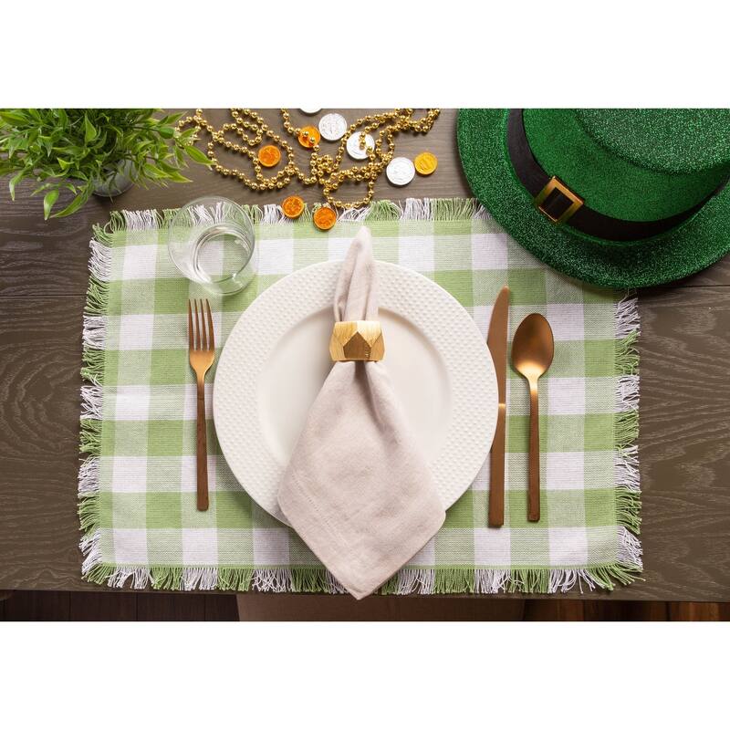 DII Heavyweight Fringed Placemat (Set of 6)