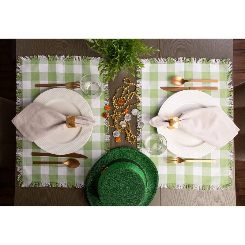 DII Heavyweight Fringed Placemat (Set of 6)