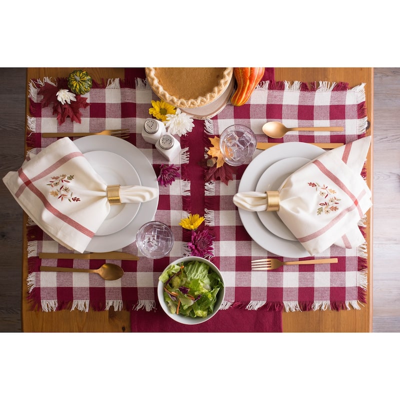 DII Heavyweight Fringed Placemat (Set of 6)